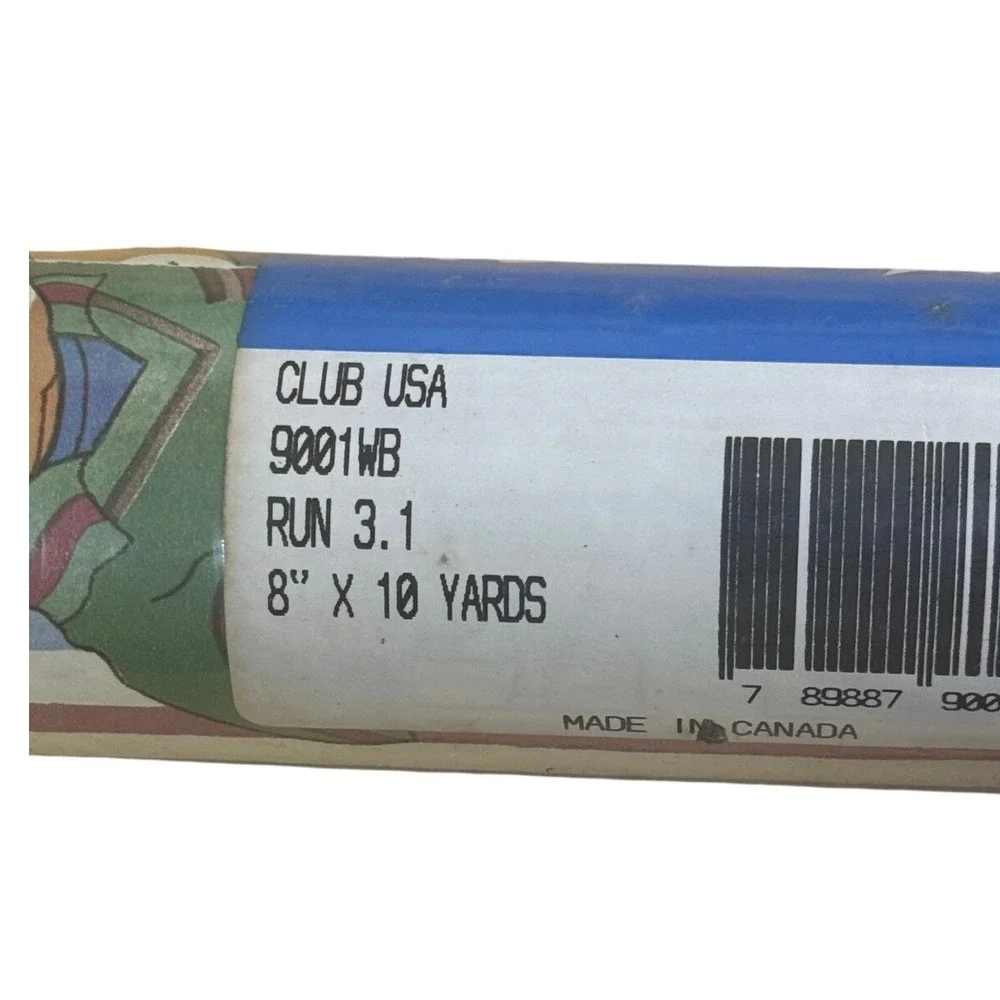 Kids Line Club USA Sports Wallpaper Border 8 x 10 Yards New Bears Sports Vintage